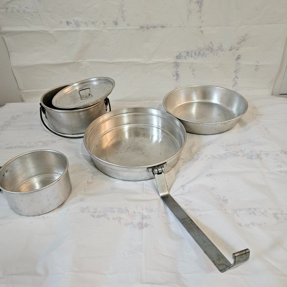 Bulldog Brand Camp Cook Set Made in England Backpacking Kitchen Camping Ware - Picture 1 of 6
